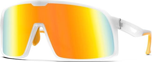 MAXJULI Polarized Cycling Sunglasses for Men Women, Windproof Outdoor Sports Running UV400 Protection Sun Glasses 8214 in Saudi Arabia