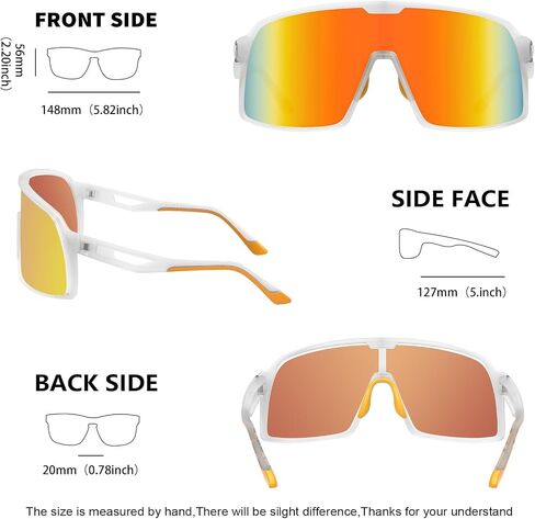 MAXJULI Polarized Cycling Sunglasses for Men Women, Windproof Outdoor Sports Running UV400 Protection Sun Glasses 8214 in Saudi Arabia