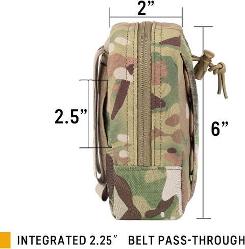 حقيبة PETAC GEAR التكتيكية العمودية GP، حقائب صغيرة لتنظيم الأدوات الطبية/الحزام. in Kuwait