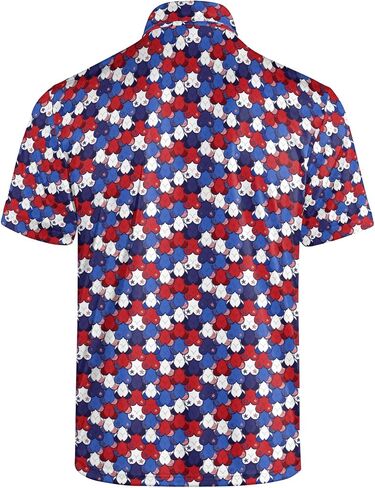 Golf Polos for Men Funny Moisture Wicking Golf Shirts Performance Quick-Dry Polo Shirts Short Sleeve in Saudi Arabia