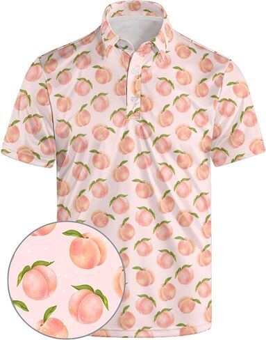 Golf Polos for Men Funny Moisture Wicking Golf Shirts Performance Quick-Dry Polo Shirts Short Sleeve in Saudi Arabia