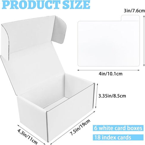 6 مجموعات من صناديق تخزين بطاقات التداول مع فواصل، صندوق تخزين بطاقات التجميع مع 100 قطعة من أغلفة البطاقات البلاستيكية الصلبة، صندوق تخزين بطاقات البيسبول، صندوق تخزين علوي لمجموعة البطاقات الرياضية، 7.5 بوصة in Kuwait