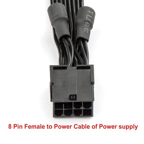 JOYJOM 8PIN PCIE كابل تمديد: -GPU Coil Whine Fix Cable 18AWG 8 Pin to 8PIN 6+2PIN PCIE Noise Filter Gracphics Card Power Cable مع 4 مكثفات ترشيح in Kuwait