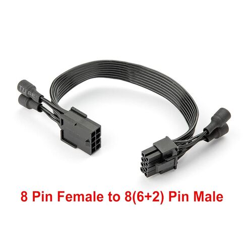 JOYJOM 8PIN PCIE كابل تمديد: -GPU Coil Whine Fix Cable 18AWG 8 Pin to 8PIN 6+2PIN PCIE Noise Filter Gracphics Card Power Cable مع 4 مكثفات ترشيح in Kuwait