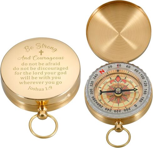 Confirmation Gifts for Boys Girls Baptism Gifts for Teenager Birthday Compass for Men Women Bible Verse Gifts for Her Him Inspirational Christian Gifts for Men Religious Gifts for Friends in Saudi Arabia