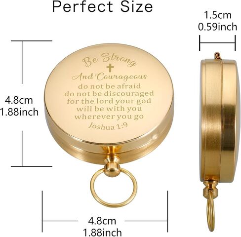 Confirmation Gifts for Boys Girls Baptism Gifts for Teenager Birthday Compass for Men Women Bible Verse Gifts for Her Him Inspirational Christian Gifts for Men Religious Gifts for Friends in Saudi Arabia