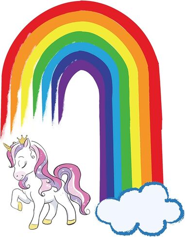 Boho Rainbow Wall Decals 72pcs Blue Rainbow Wall Decor Peel and Stick 2.56 x2.76 Inch Girl Room Nursery Playroom Decoration in Saudi Arabia