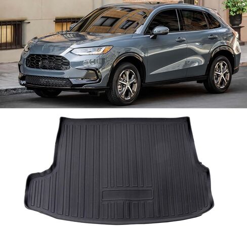 حمولة حقيبة السيارة الخلفية بطانة صالح لهوندا HRV 2023 2024 البضائع حصيرة مقاوم للماء الكلمة حصيرة الملحقات الأسود in Kuwait