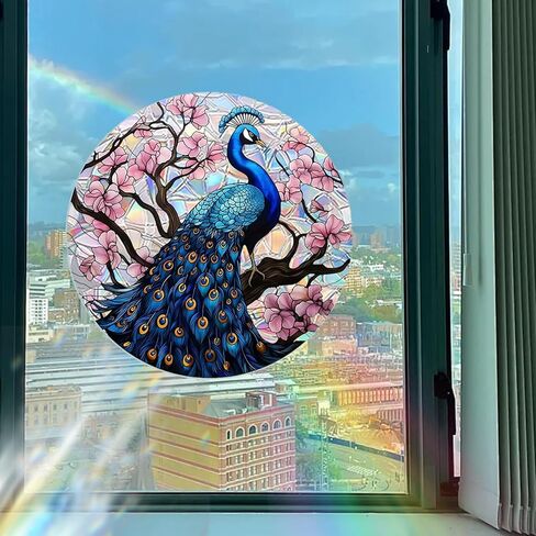 Cardinal Rainbow Bird Window Stickers to Prevent Bird Strikes,Window Decals and Stickers for Bird Strike Prevention to Stop Birds from Hitting Windows (F155) in Saudi Arabia