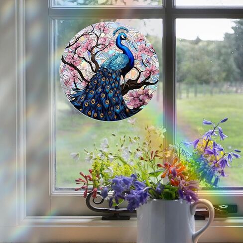 Cardinal Rainbow Bird Window Stickers to Prevent Bird Strikes,Window Decals and Stickers for Bird Strike Prevention to Stop Birds from Hitting Windows (F155) in Saudi Arabia