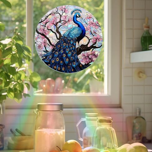 Cardinal Rainbow Bird Window Stickers to Prevent Bird Strikes,Window Decals and Stickers for Bird Strike Prevention to Stop Birds from Hitting Windows (F155) in Saudi Arabia
