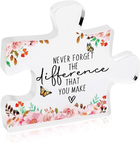 شكرًا لك هدايا التقاعد لأفضل الأصدقاء بوس ممرضة هدايا تقدير صغيرة للنساء والرجال وزملاء العمل الذين يتركون الوظيفة لغز كتلة الأكريليك لا تنس أبدًا الفرق الذي تصنعه من السيراميك in Kuwait