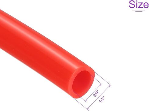 DMiotech 3/8 "(9 مللي متر) ID 1/2"(12 مللي متر) OD 6.6 قدم أنبوب السيليكون الأحمر أنابيب السيليكون الصناعية لمضخة هواء المياه in Saudi Arabia