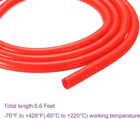 DMiotech 3/8 "(9 مللي متر) ID 1/2"(12 مللي متر) OD 6.6 قدم أنبوب السيليكون الأحمر أنابيب السيليكون الصناعية لمضخة هواء المياه in Saudi Arabia