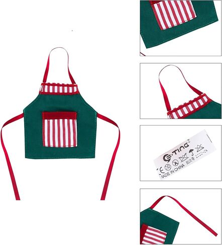 E-TING Santa Clothing Christmas Accessories for elf Doll (Kitchen Apron) in Kuwait