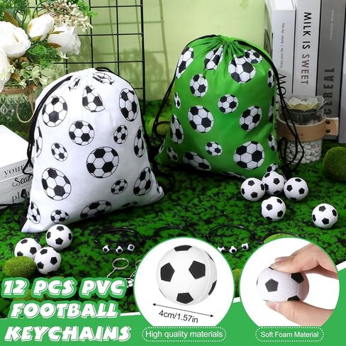 Poen 48 Pcs Baseball Party Favors Include 12 Drawstring Backpack 12 Mini Baseball 12 Keychain 12 Wax Thread Braided Bracelet Inspirational Team Gift in Saudi Arabia