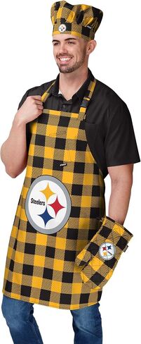 FOCO NFL unisex-adult NFL Team Logo Grilling Cooking Chef Gear - Apron, Mitt, Hat in Saudi Arabia