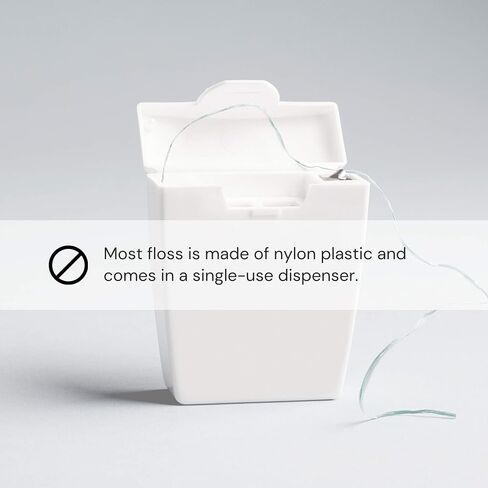 Biodegradable Silk Floss Refill - Earth Friendly, Unflavored, Plastic-Free, Zero-Waste, for Refillable Floss Dispenser, 66 yd (30 m / 33 yd x 2 Spools) in Saudi Arabia