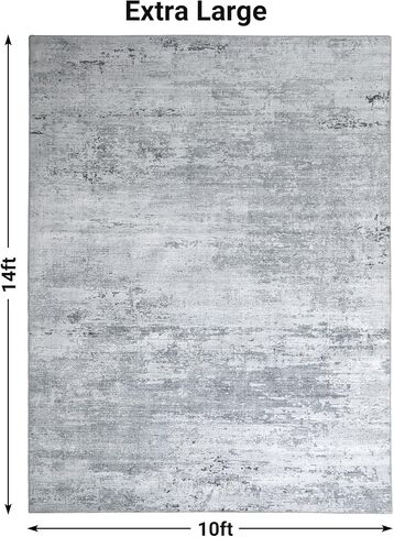 9x12 Area Rug for Living Room Extra Large Modern Style Floor Carpet with Non-Slip Backing for Office,Bedroom & Dining Room, Ombre Tonal Home Decor, Non-Shedding Soft Rug Machine Washable in Saudi Arabia