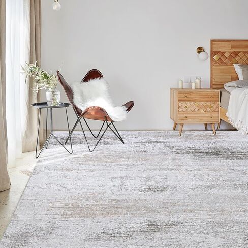 9x12 Area Rug for Living Room Extra Large Modern Style Floor Carpet with Non-Slip Backing for Office,Bedroom & Dining Room, Ombre Tonal Home Decor, Non-Shedding Soft Rug Machine Washable in Saudi Arabia