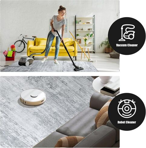 9x12 Area Rug for Living Room Extra Large Modern Style Floor Carpet with Non-Slip Backing for Office,Bedroom & Dining Room, Ombre Tonal Home Decor, Non-Shedding Soft Rug Machine Washable in Saudi Arabia