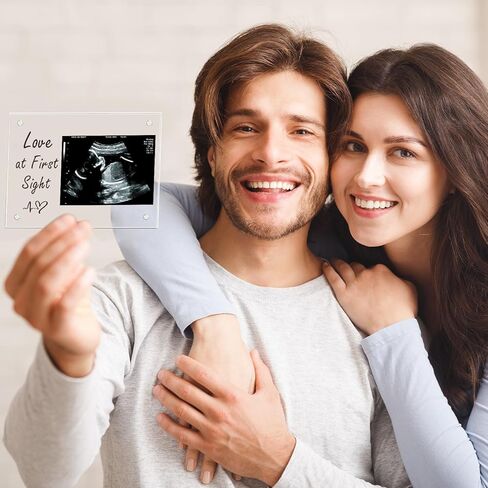 إطار صورة بالموجات فوق الصوتية من الأكريليك، هدايا للأم الجديدة، إطار صور بالموجات فوق الصوتية لديكور الحضانة، علامة إعلان الطفل، هدايا الحمل لأب الأم لأول مرة، حفل استقبال المولود الجديد يكشف عن الجنس هدايا الحب من النظرة الأولى in Kuwait