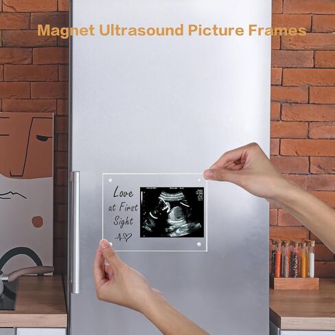 إطار صورة بالموجات فوق الصوتية من الأكريليك، هدايا للأم الجديدة، إطار صور بالموجات فوق الصوتية لديكور الحضانة، علامة إعلان الطفل، هدايا الحمل لأب الأم لأول مرة، حفل استقبال المولود الجديد يكشف عن الجنس هدايا الحب من النظرة الأولى in Kuwait