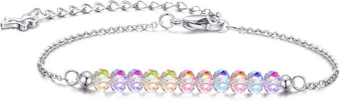 KGBNCIE Happy Birthday Bracelet Gift for Teen Girls,Crystal Beads Bracelet Gifts for 10 Year Old Girl Birthday Jewelry in Kuwait