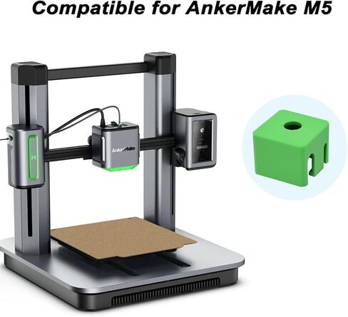 غطاء سيليكون لطابعة Ankermake M5 ثلاثية الأبعاد Extruder Hotend واقي جورب سخان كتلة عازلة للحرارة in Kuwait