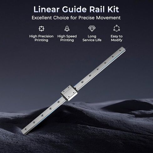 Creality Ender 3 X Axis Linear Rail Guide Kit MGN12 Bearing Stainless Steel Guideway Slider with Back Plate for Stock Hotend/Sprite Exturder Pro of Ender 3 V2 / Pro 3D Printer(320mm C-Type) in Saudi Arabia