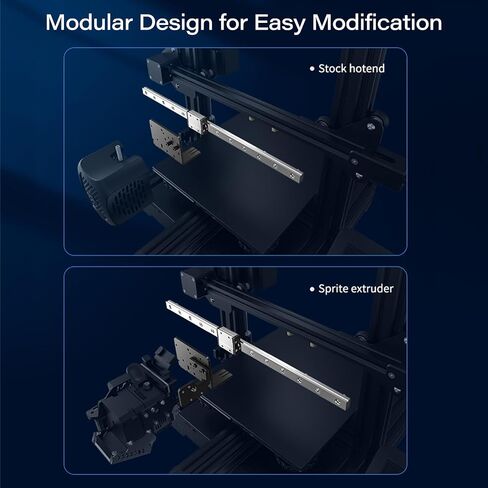 Creality Ender 3 X Axis Linear Rail Guide Kit MGN12 Bearing Stainless Steel Guideway Slider with Back Plate for Stock Hotend/Sprite Exturder Pro of Ender 3 V2 / Pro 3D Printer(320mm C-Type) in Saudi Arabia