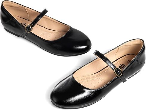 Rekayla Flats for Women Mary Jane Shoes Women Round Toe Ballet Flats with Buckle Strap Comfortable Dress Shoes for Work Casual Daily Wear in Saudi Arabia
