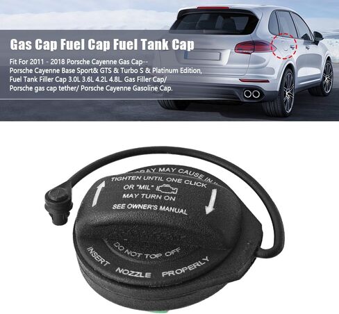 Gas Cap Fit for Porsche Cayenne 2011-2018 Base Sport & GTS & Turbo S & Platinum Edition Fuel Tank Filler Cap Replace 95820124131 in Kuwait