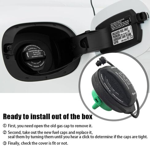 Gas Cap Fit for Porsche Cayenne 2011-2018 Base Sport & GTS & Turbo S & Platinum Edition Fuel Tank Filler Cap Replace 95820124131 in Kuwait