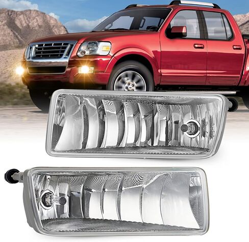 مجموعة مصابيح الضباب للقيادة لسيارة 2006-2010 Ford Explorer الضباب الخفيف مع مصابيح الهالوجين H10 12V 42W - زوج واحد in Kuwait
