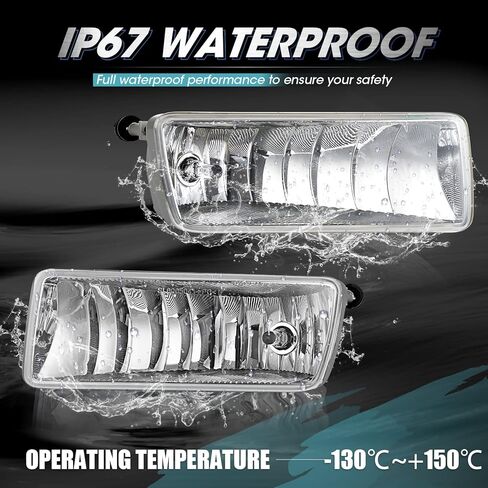 مجموعة مصابيح الضباب للقيادة لسيارة 2006-2010 Ford Explorer الضباب الخفيف مع مصابيح الهالوجين H10 12V 42W - زوج واحد in Kuwait