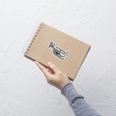 Italian Greyhound Sticker Weatherproof Souvenir Decal Vinyl Small Waterproof Bottle Mug Passport Book Scrapbook Notebook Laptop Tumbler Skateboard Computer Phone Size 4" Gift in Saudi Arabia