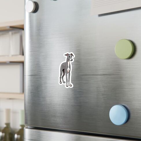Italian Greyhound Sticker Weatherproof Souvenir Decal Vinyl Small Waterproof Bottle Mug Passport Book Scrapbook Notebook Laptop Tumbler Skateboard Computer Phone Size 4" Gift in Saudi Arabia