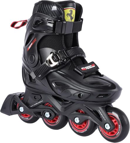 Ferrari Adjustable Inline Skates, Fun Roller Blades for Kids, Beginner Roller Skates for Girls, Men and Ladies in Saudi Arabia