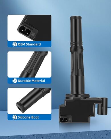 ECCPP UF156 3 ignition coils with 6 iridium Spark Plugs for Toyota T100 for Tacoma 4Runner 2003-2004 V6 3.4L C1041 4503 UF156 in Saudi Arabia