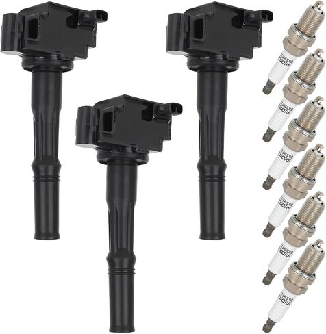 ECCPP UF156 3 ignition coils with 6 iridium Spark Plugs for Toyota T100 for Tacoma 4Runner 2003-2004 V6 3.4L C1041 4503 UF156 in Saudi Arabia