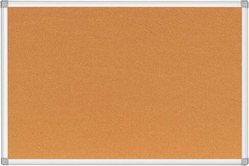 Cork Bulletin Board, Bulletin-Boards, Notes Board, Memo Board, 18 x 24inch, Silver Aluminum Frame in Saudi Arabia