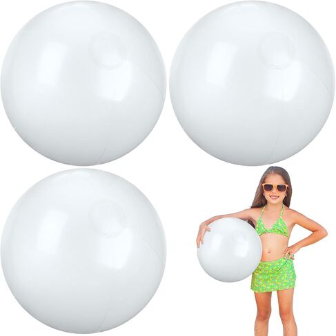 4 Pcs 12 Inch Solid Red Beach Balls Inflatable Beach Balls Bulk Large Blow up Pool Game Toys for Summer Beach in Kuwait