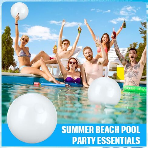 4 Pcs 12 Inch Solid Red Beach Balls Inflatable Beach Balls Bulk Large Blow up Pool Game Toys for Summer Beach in Kuwait