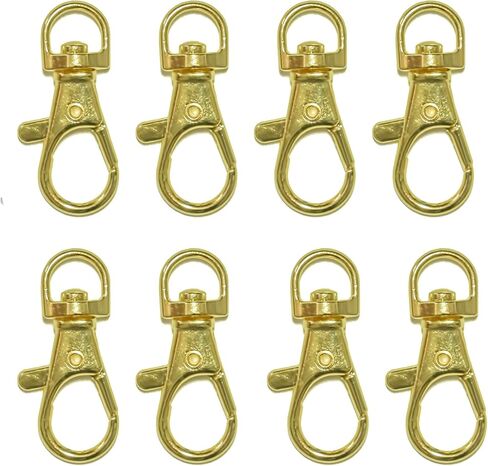 ALL in ONE Lobster Claw Swivel Clasps Lobster Snap Clasp Hook for Key Ring DIY Craft Jewelry Making 1-1/2"x5/8" (Antique Bronze-20pcs) in Kuwait