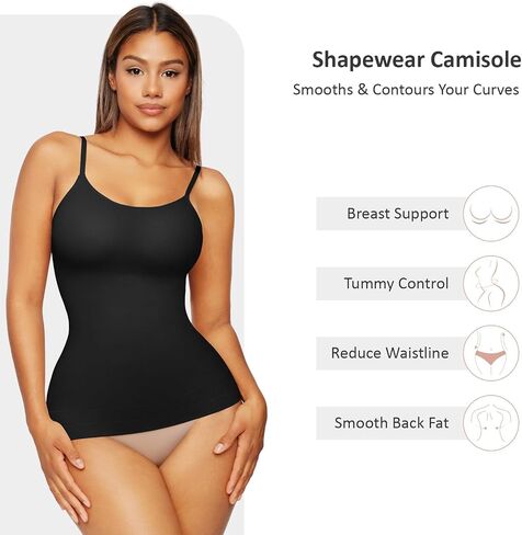 FeelinGirl Camisole for Women Tummy Control Cami Shaper Seamless Compression Tank Top Shapewear for Women in Kuwait
