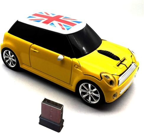 Kamouse الرياضة سيارة على شكل ماوس لاسلكي 3 زر الفأرة الضوئية مريح الألعاب الفئران مع استقبال USB للكمبيوتر جهاز كمبيوتر محمول هدية in Kuwait