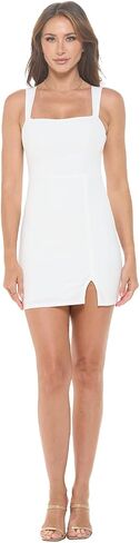 Women's Sleeveless Mini Cocktail Dress, Square Neck Bodycon Sexy Going Out Party, Trendy Spring Summer 2024 in Saudi Arabia