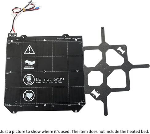 FYSETC 3D Printer Prusa i3 MK3S+ Upgrade Y Carriage Anodized Aluminum Plate Support Bracket Heated Bed Accessories for Prus-a i3 MK3 MK52/ Vorn Switchwire Hotbed 220x220x6mm -Black in Saudi Arabia