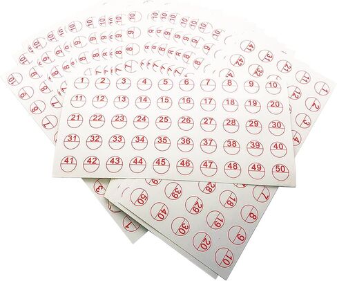 Color Number Stickers, 546 Labels for Diamond Painting Accessory Storage Box, Self Adhesive Diamond Painting Tools Kits for Adults and Kids (5 Sheets) in Saudi Arabia